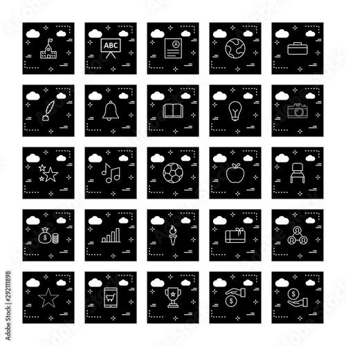  25 decent icon sheet of universal