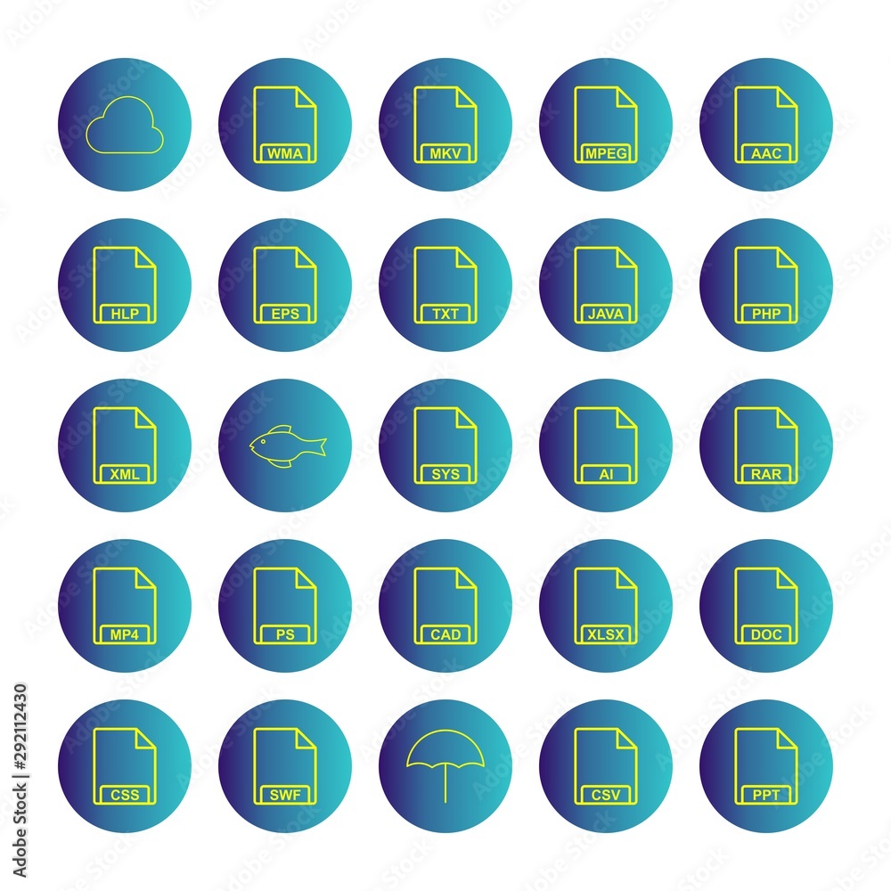 25 Universal icon sheet for your project 25 Universal icon sheet for your project