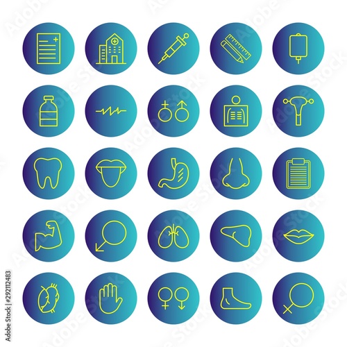 25 decent icon sheet of universal