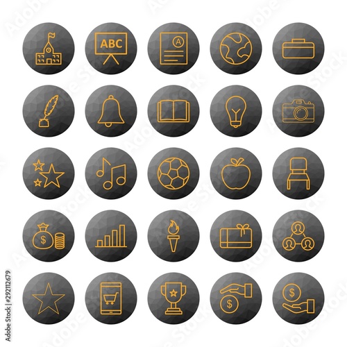  25 decent icon sheet of universal