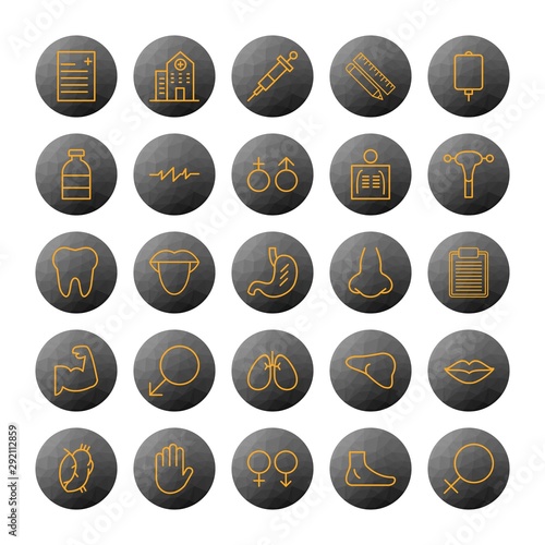 25 decent icon sheet of universal