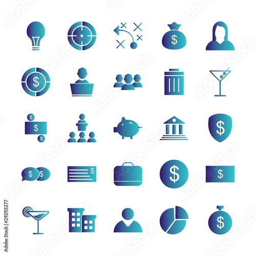 25 decent icon sheet of universal