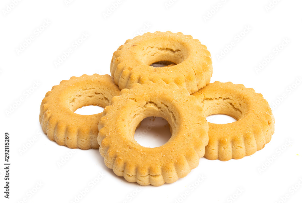 shortbread cookies isolated