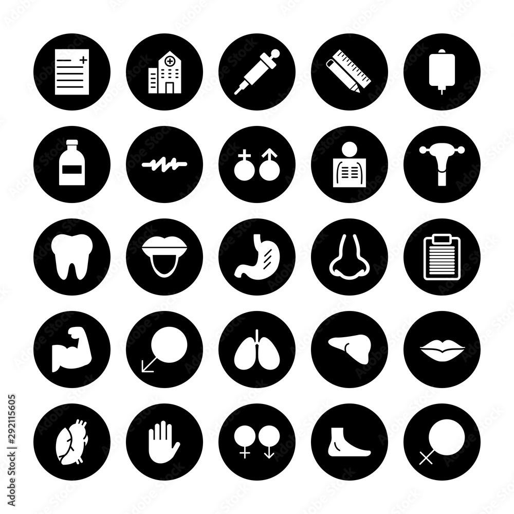 25 decent icon sheet of universal