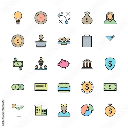 25 decent icon sheet of universal