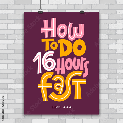 Fasting diet lettering