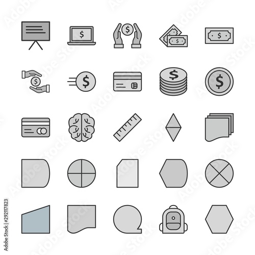 25 decent icon sheet of universal