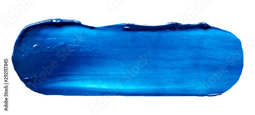 Vector blue paint texture isolated on white - oil banner for Your design 3