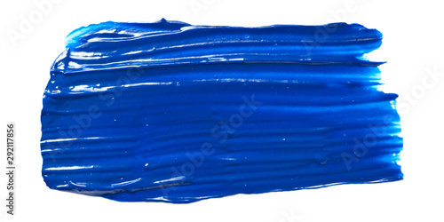 Vector blue paint texture isolated on white - oil banner for Your design 2