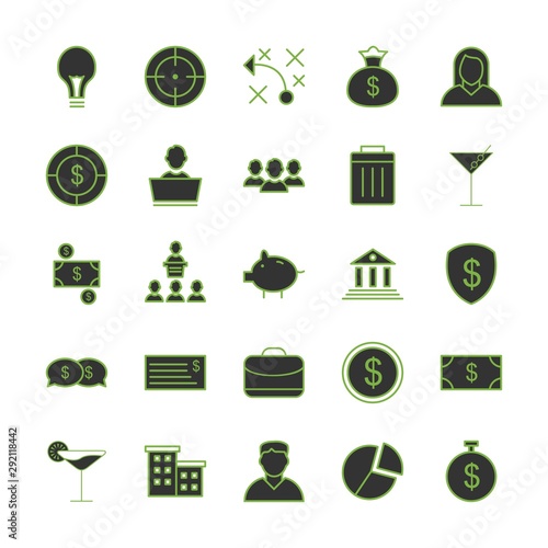 25 decent icon sheet of universal