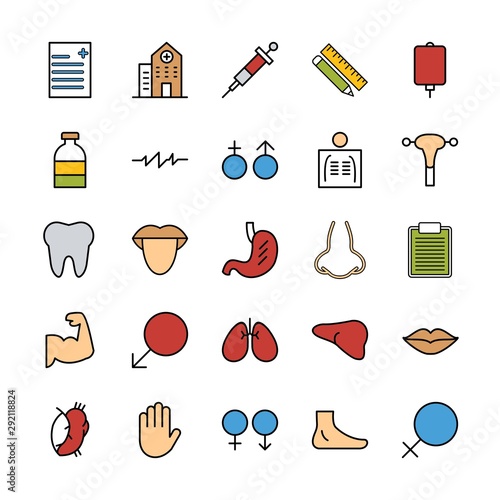 25 decent icon sheet of universal