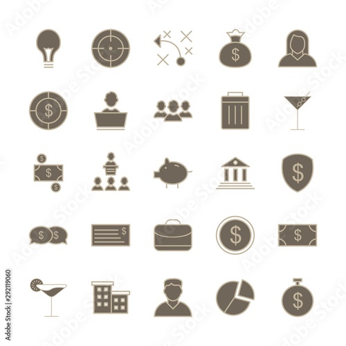 25 decent icon sheet of universal