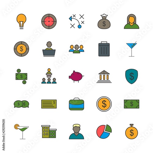 25 decent icon sheet of universal