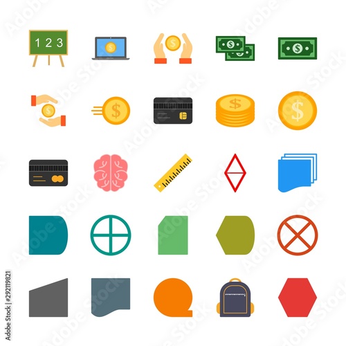 25 decent icon sheet of universal