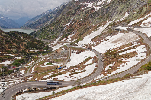 Sneaky road to Grimsel Pass