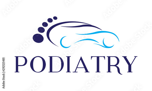 logo vector podiatry mobile foot clinic