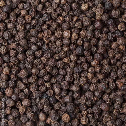 Dried black peppercorn background