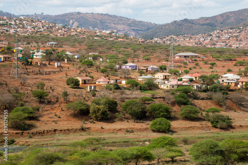 Informal  Housing Scattered over Hillside © lcswart