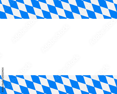 Bayerische Fahne mit Textfreiraum