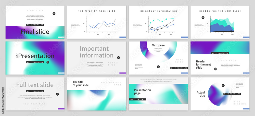 Naklejka premium Presentation template design