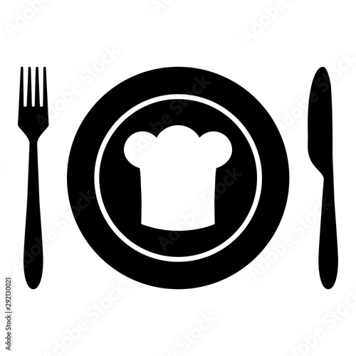 Kochhaube und Besteck