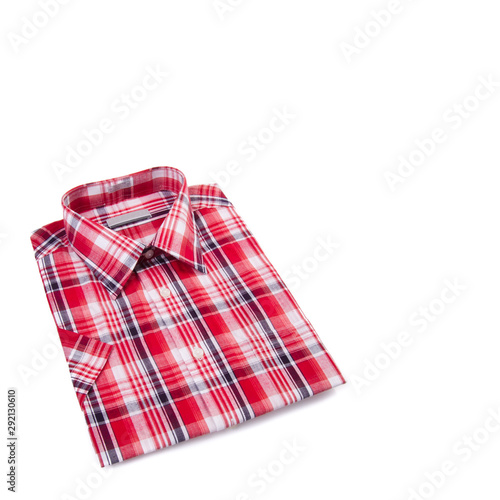 shirt or isolated folded fashionable men shirt new.