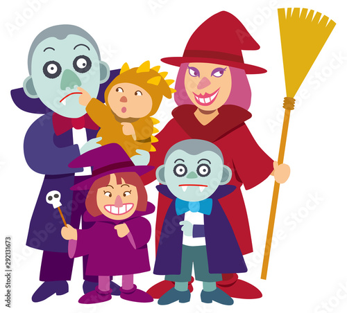 ハロウィン怪物家族