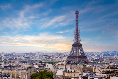 Eiffel Tower in Paris France.