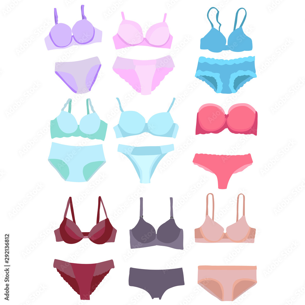 isolated, lingerie, bra and panties, set isolated, lingerie, bra and panties, set