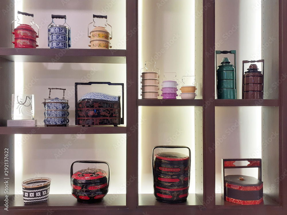 Fototapeta premium Traditional Ethnic Food Containers