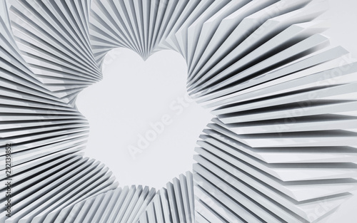 abstract white squares forming a tunnel illustration