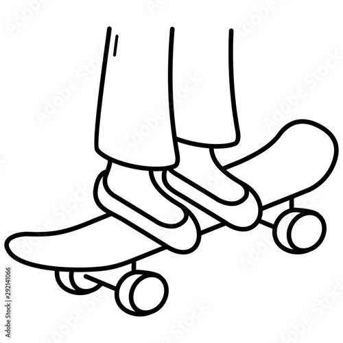 riding skateboard