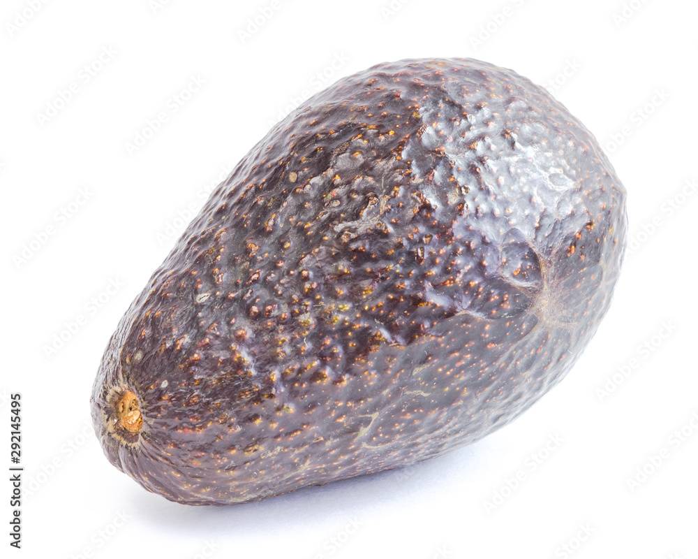 Fototapeta premium Studio shot single ripe avocado isolated on white background