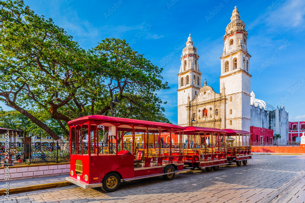 Campeche, Mexico. Independence Plaza in the Old Town