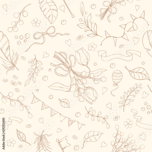 Seamless spring pattern