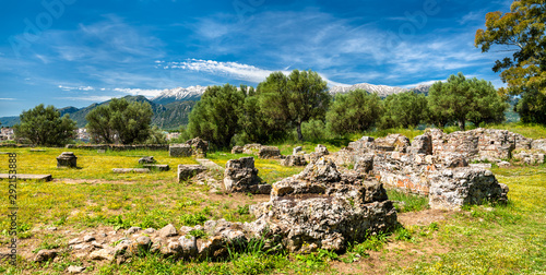 Ruins of Ancient Sparta in Greece photo