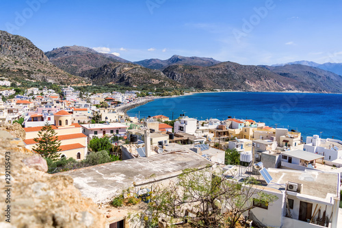 Paleochora streets and building in Crete island, Greece