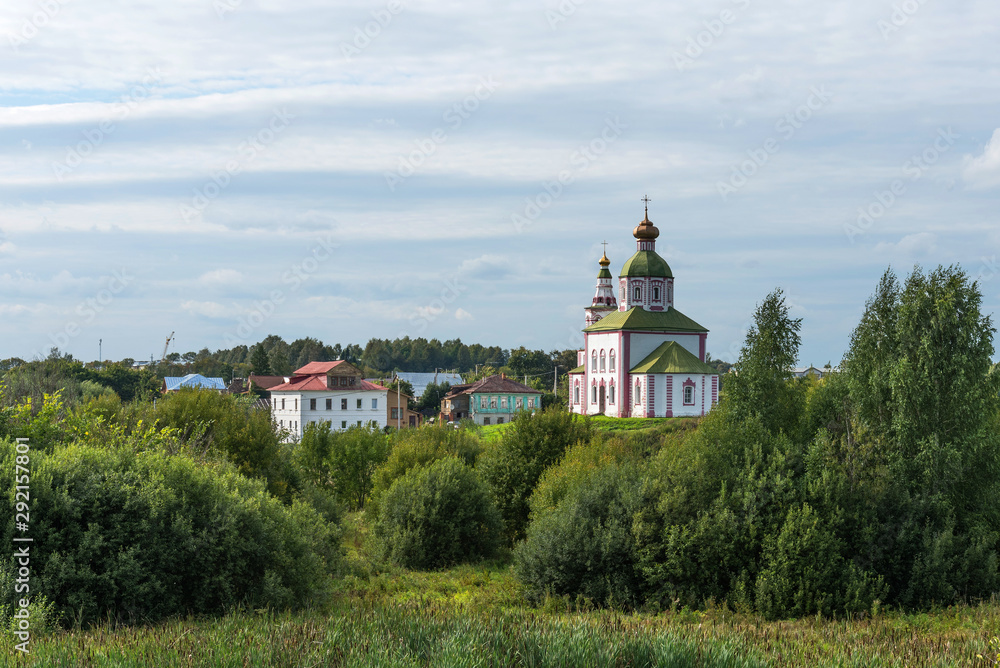 Church of St. Elijah the Prophet on Ivanova mountain in Suzdal, Russia. The Golden ring of Russia.