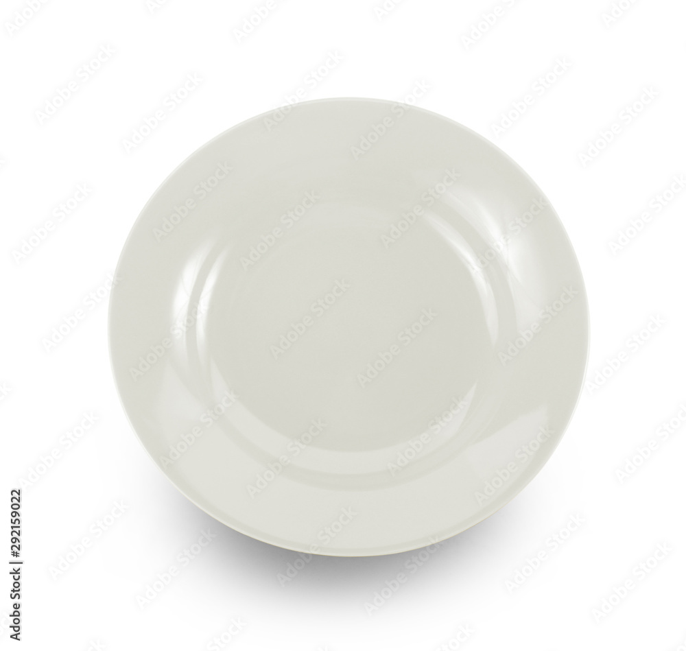 white plate isolated on white background white plate isolated on white background