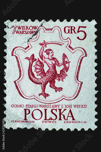 Poland-1965 - postage stamp 700th anniversary of Warsaw photo