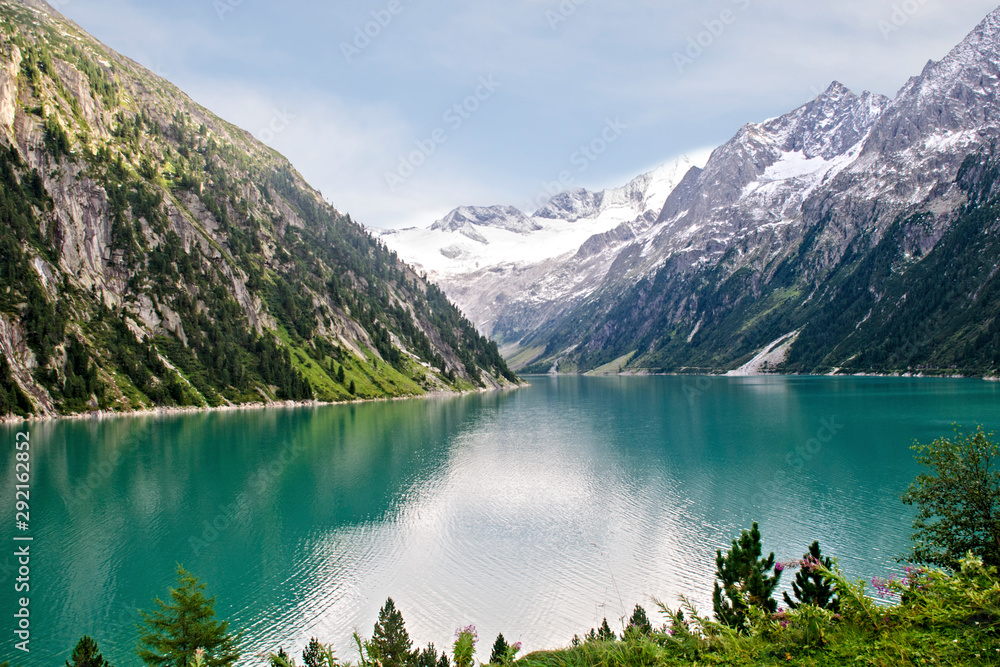 Schlegeis dam and reservoir