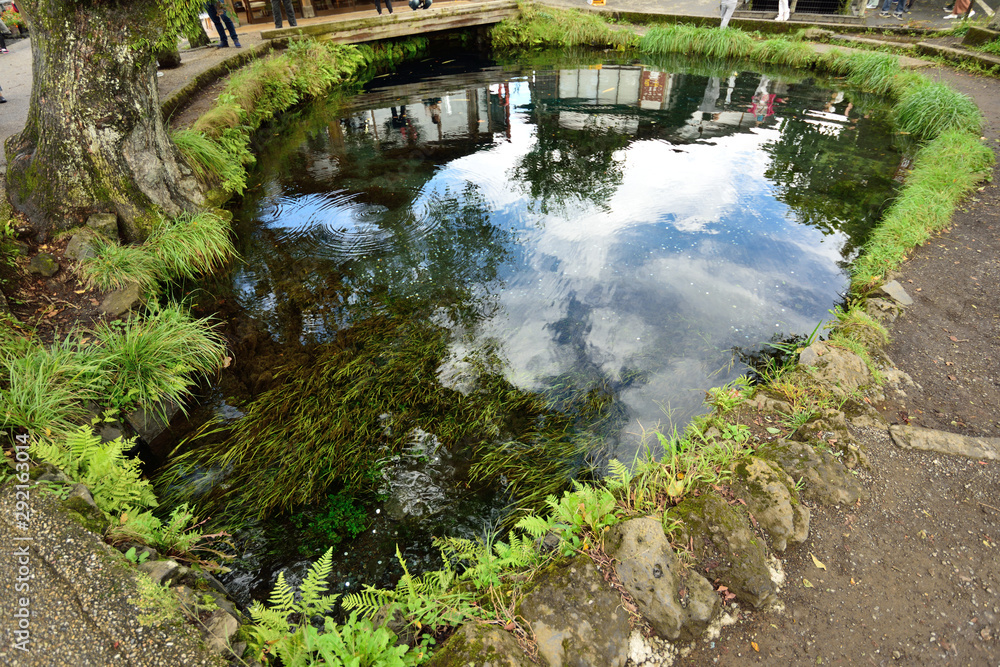 Photo of a pond in Oshino Village