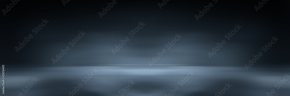Dark black studio room with spotlight backdrop wallpaper, blank perspective for show or display your product montage or artwork. Dark black studio room with spotlight backdrop wallpaper, blank perspective for show or display your product montage or artwork.