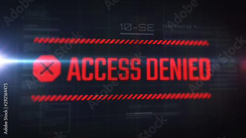 Foto Access denied message on the screen