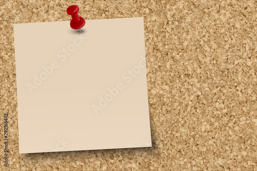 Obraz na plátně cork pinboard with note paper