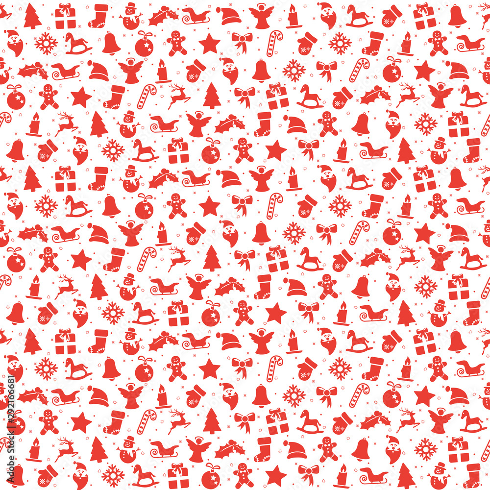 seamless christmas background consists of icons seamless christmas background consists of icons