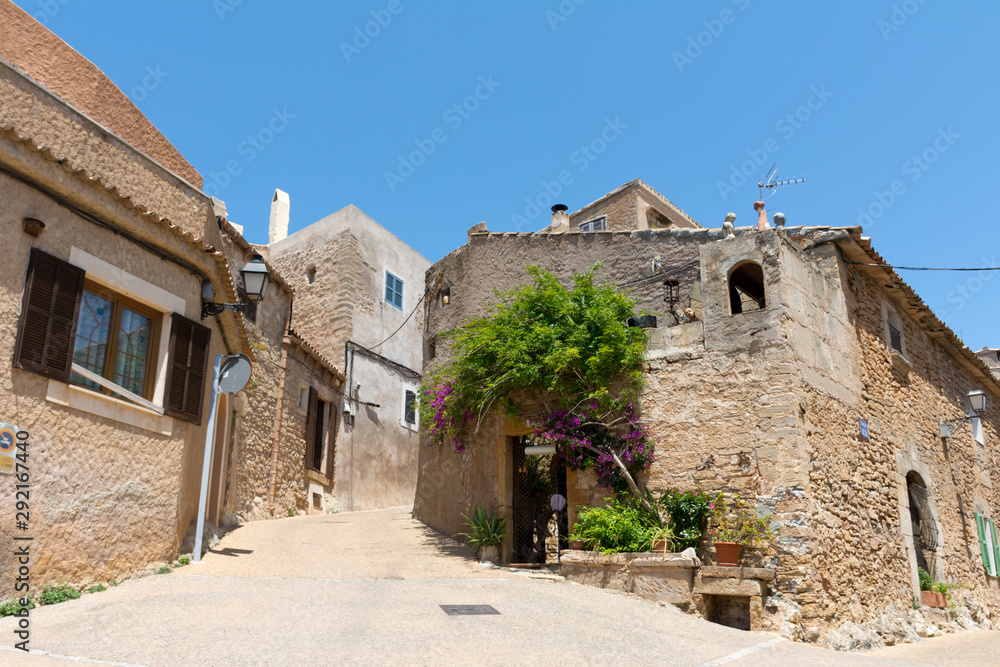 Medieval building in Capdepera on the island of Mallorca