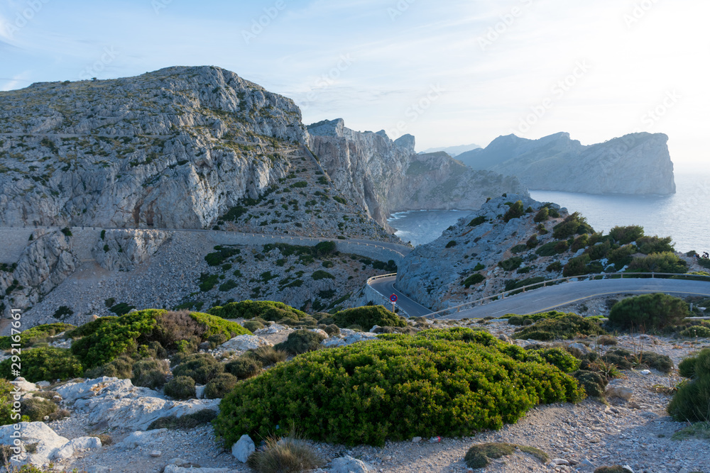 mountain road to Cape Formentor in Mallorca
