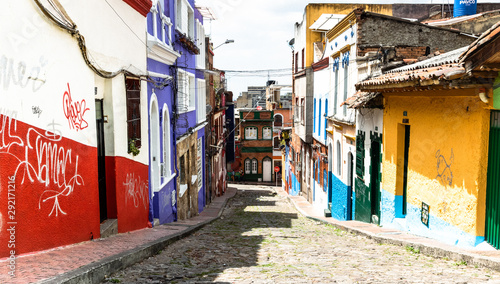 Colourful Houses of La Candelaria Bogota © Anthony Jeffrey