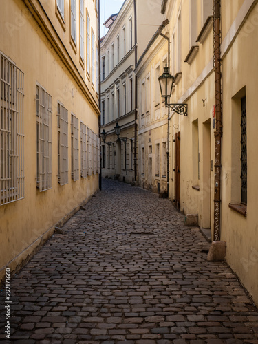 Cobbled back street; Old Town, Prague